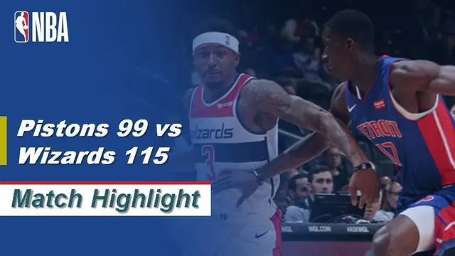 VIDEO: Highlights NBA 2019-2020, Detroit Pistons Vs Washington Wizards 99-115