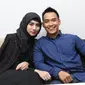 Doni Tata dan Kekasihnya Ade Andrini mengunjungi redaksi Liputan6.com (Liputan6.com/Herman Zakaria)