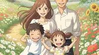 Prompt Gemini AI Membuat Versi Anime dari Foto Keluarga (AI)