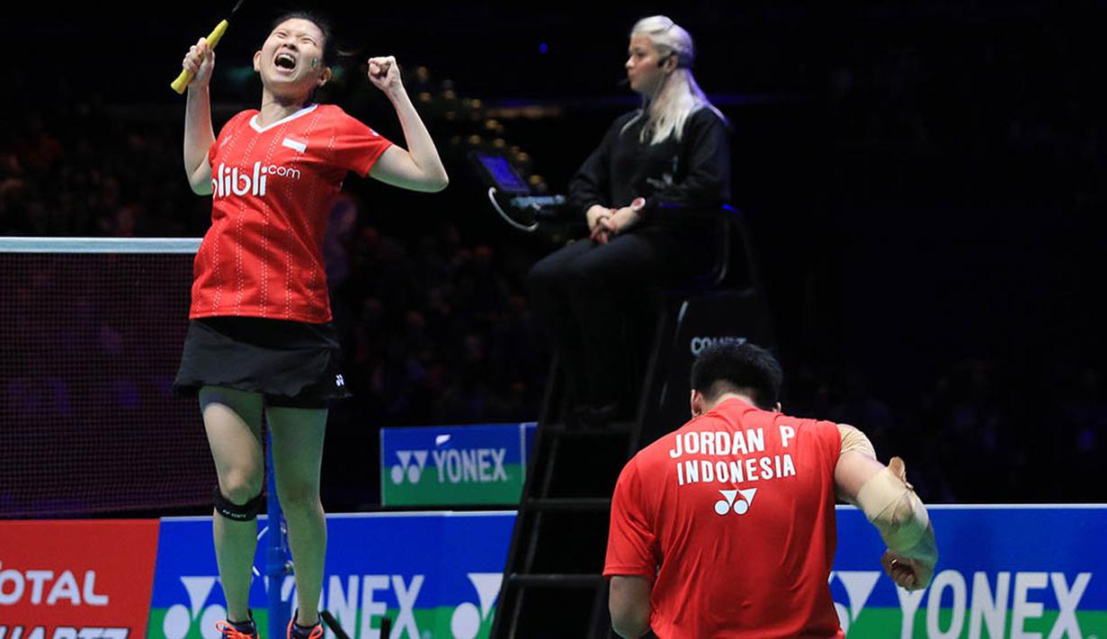 Praveen/Debby hanya perlu waktu 43 menit untuk manaklukan Fischer/Pedersen. (PBSI/Nafielah)