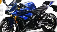 Tampang sangar calon Yamaha R25 terbaru. (Youngmachine)