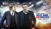 West Ham United vs Chelsea (Liputan6.com/Abdillah)