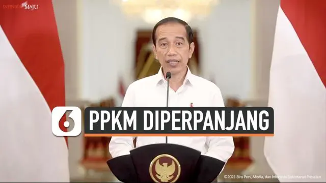 Presiden Joko Widodo sampaikan pengumuman terkait status PPKM atau Pemberlakuan Pembatasan Kegiatan Masyarakat yang hari ini berakhir. Senin (23/8) malam, Jokowi memutuskan untuk kembali perpanjang PPKM namun dengan melakukan penurunan level di sejum...