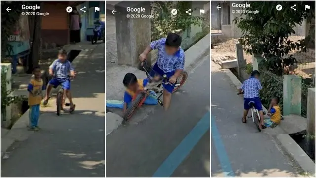 Momen lucu di Google Street View (Twitter/@localracun)