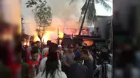 Gas meledak di Tambora, 12 terluka (Muslim AR/Liputan6.com)