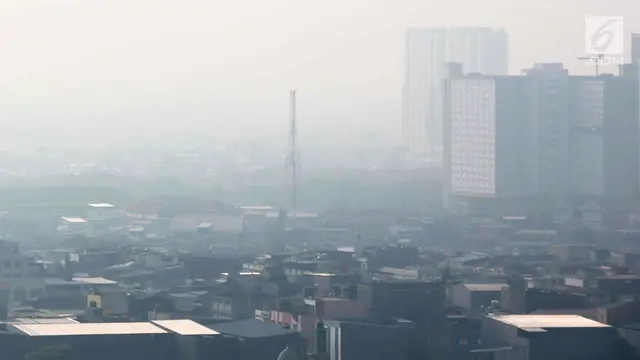 Penampakan Polusi Udara di Langit Jakarta