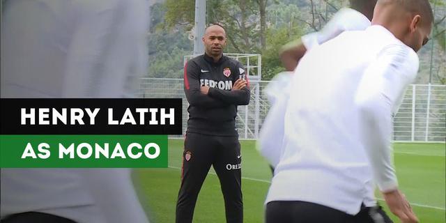 VIDEO: Thierry Henry Jalani Sesi Latihan Pertama  Bersama AS Monaco