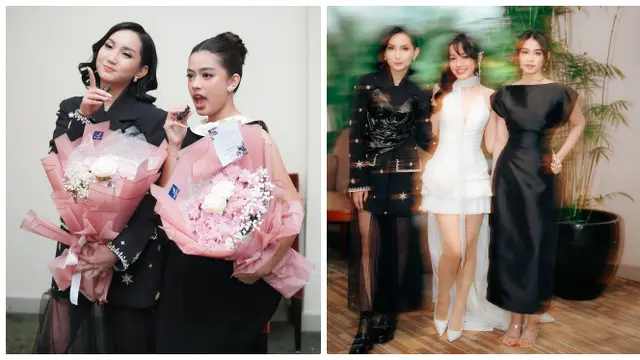 6 Potret Beda Gaya Aqeela Calista dan Alin Fauziah di Gala Premiere Film Rumah untuk Alie
