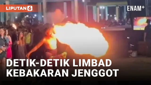 Wajah Limbad Terbakar Saat Lakukan Atraksi Sembur Api