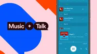 Spotify merilis fitur baru di Indonesia, yakni Music + Talk. Fitur ini memungkinkan kreator membuat podcast dan menambahkan musik dari 70 juta lagu yang ada di Spotify (Foto: Spotify).