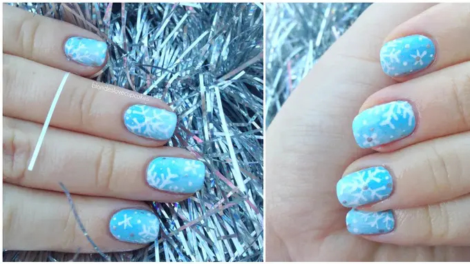 Tutorial Nail Art 'Frozen"