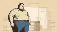 Perut Buncit Ganggu Keperkasaan Pria? Coba Tips Jitu dari Dr. Zaidul Akbar! (Ilustrasi Perut Buncit/Obesitas/Overweight by AI)