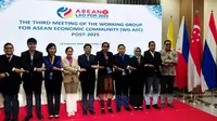 Pertemuan ke-3 Working Group on AEC Post-2025 digelar di Vang Vieng, Laos. Ini merupakan bagian dari pertemuan Gugus Tugas Pejabat Tinggi Bidang Integrasi Ekonomi ASEAN. (Dok Kemenko Perekonomian)