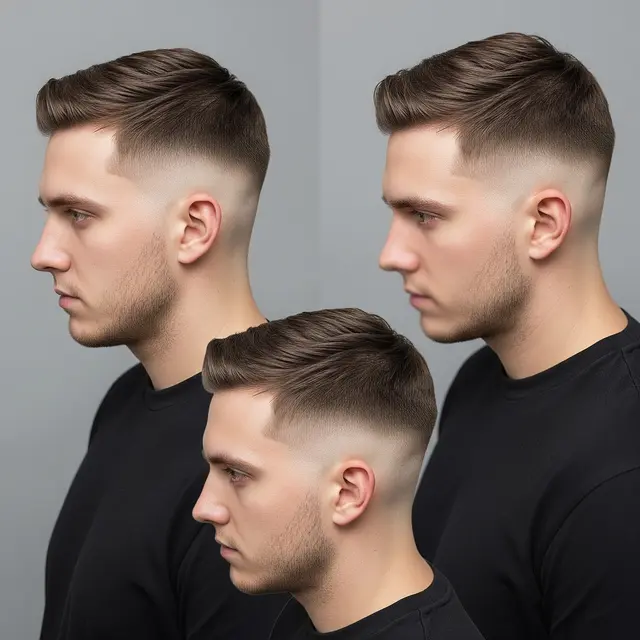 Model Rambut Pria Botak Keren yang Stylish (Image by Gemini AI)