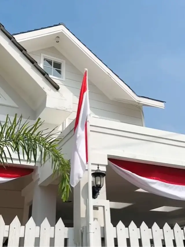 6 Potret Natalie Sarah Dekor Rumah Sendiri Bertema Jelang 17 Agustus, Penuh Semangat