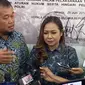 Manajer Persibara Banjarnegara, Lasmi Indaryani menyambangi Gedung Mapolda Metro Jaya. (Merdeka.com/Ronald)