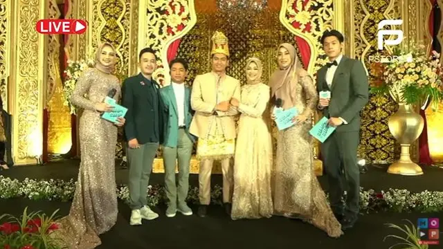 7 Potret Dekorasi Ngunduh Mantu Ria Ricis dan Teuku Ryan, Bernuansa Emas