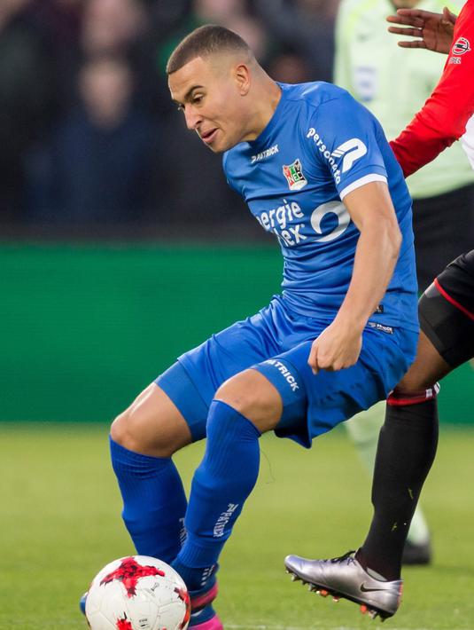 7. Jordan Larsson - Jordan merupakan anak dari legenda Celtic dan Barcelona, Henrick Larsson. Penyerang yang saat ini memperkuat NEC Nijmegen telah mengemas 2 gol. (AFP/Erwin Spek)