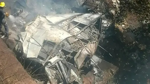 Kecelakaan bus di Limpopo, Afrika Selatan. (Limpopo Departmenet of Transport)