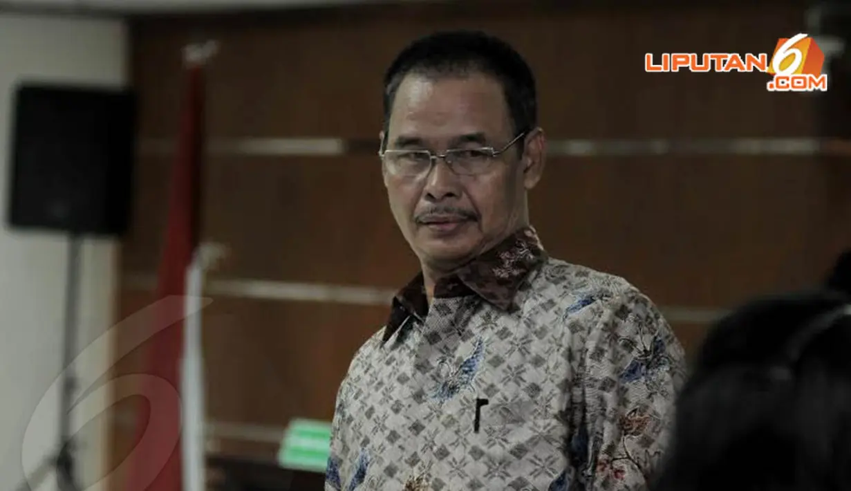  Hambit Bintih divonis 4 tahun penjara dan denda Rp 150 juta subsider 3 bulan kurungan (Liputan6.com/Johan Tallo)