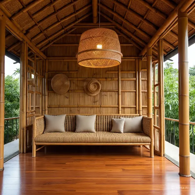 Model Teras Bambu yang Bikin Tradisional Terbaru 2025. Meta AI