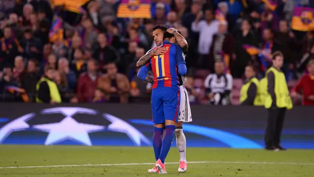 Ekspresi Pemain Barcelona Usai Kandas di Liga Champions