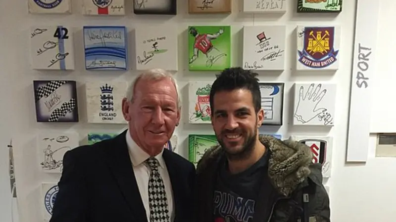 Cesc Fabregas dan Bob Wilson