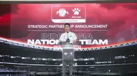 Managing Director PT GSI, Marsal Masita dalam acara peluncuran kerja sama PSSI dengan Kelme di Hotel Tribrata Darmawangsa, Jakarta, Jumat (23/1/2026). (Dok. Kelme Indonesia)