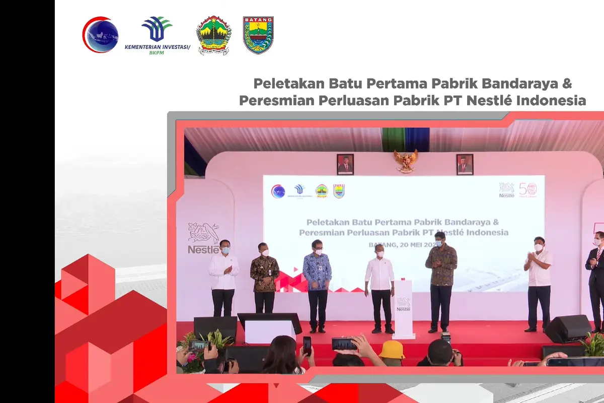 PT Nestle Indonesia akan membangun Pabrik Nestle Bandaraya di Batang Jawa Tengah