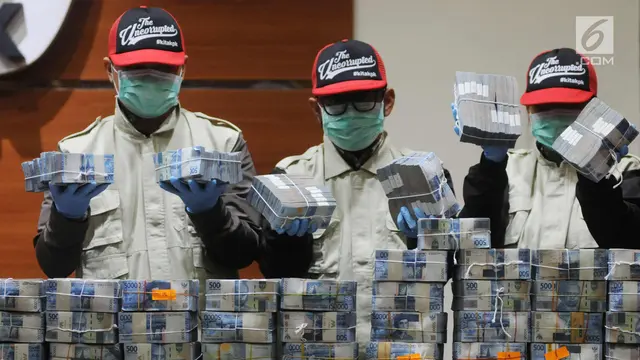 KPK Tunjukkan Uang Miliaran Rupiah Kasus Suap Wali Kota Kendari