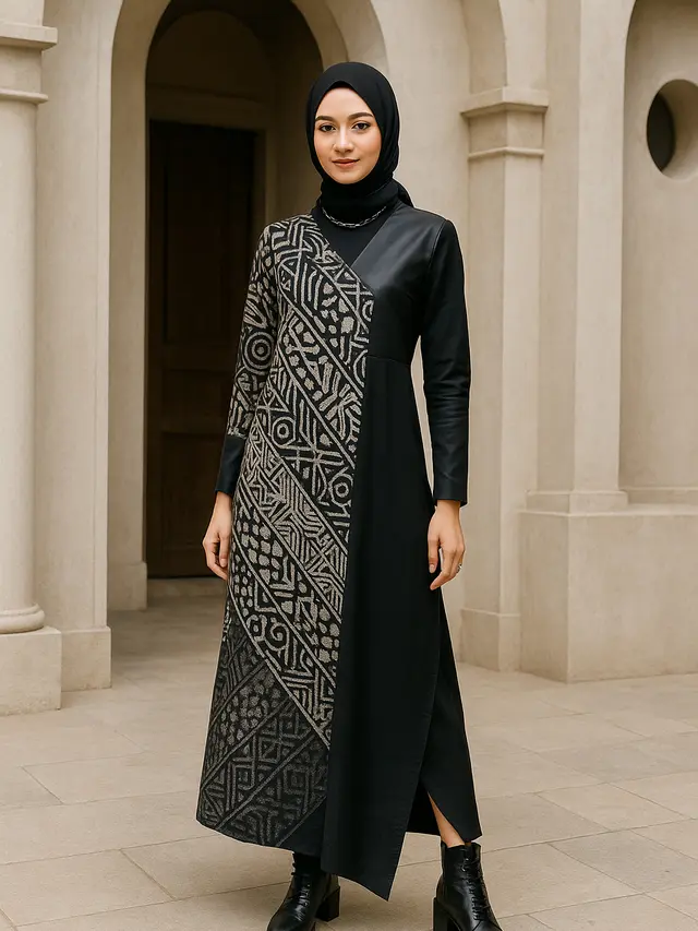 Rekomendasi Gamis Batik Belah Samping, Tampil Trendi dan Anggun