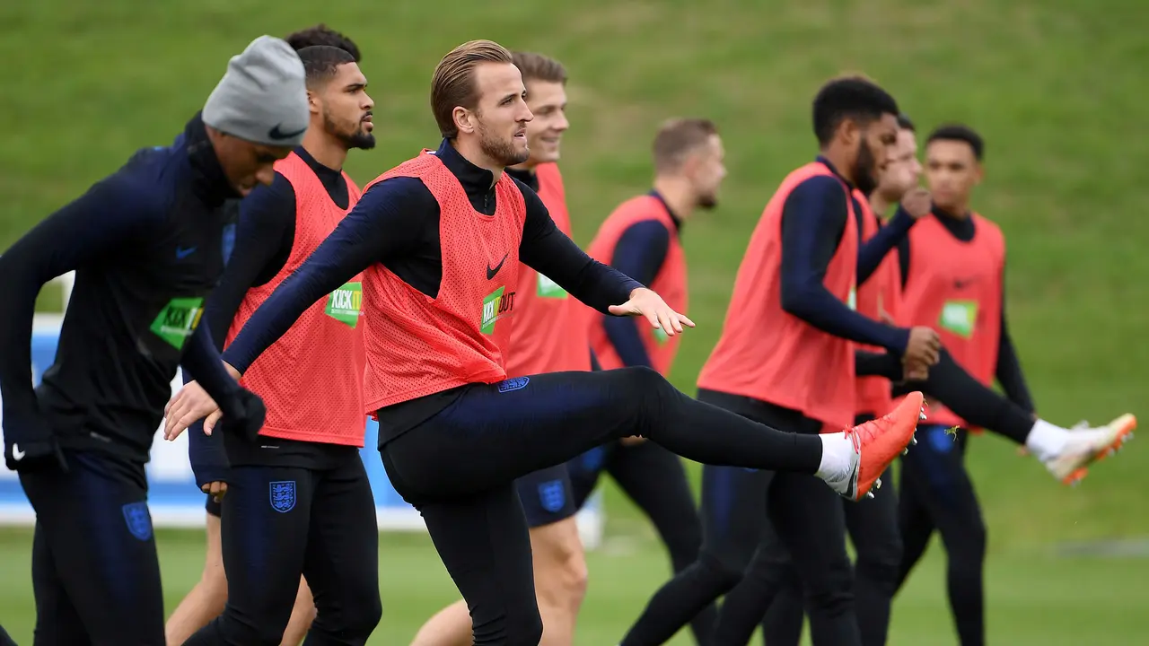 Intip Latihan Inggris Jelang Menjamu Swiss di UEFA Nations League