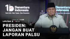 Presiden Prabowo Subianto memperingatkan anak buahnya tidak menyampaikan laporan palsu. Terlebih disampaikan hanya untuk menyenangkan pimpinan.