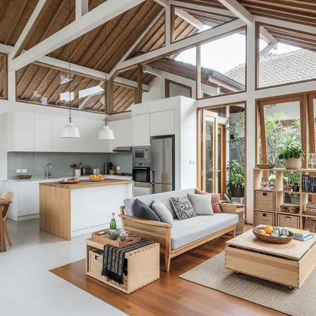 9 Model Rumah Gaya Skandinavia dengan Dapur Terbuka, Estetik Minimalis