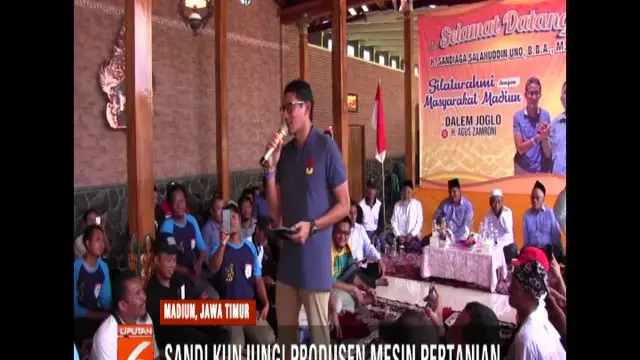 Kampanye di Madiun, Sandiaga Berjanji Memperluas Lapangan Kerja