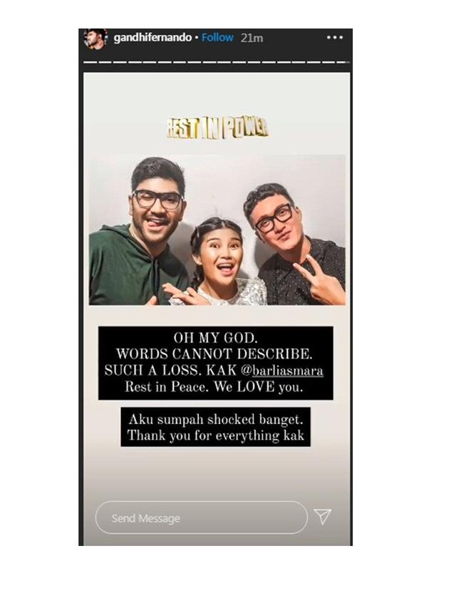 Desainer Barli Asmara Meninggal Dunia, 7 Selebriti Ini Unggah Ucapan Duka