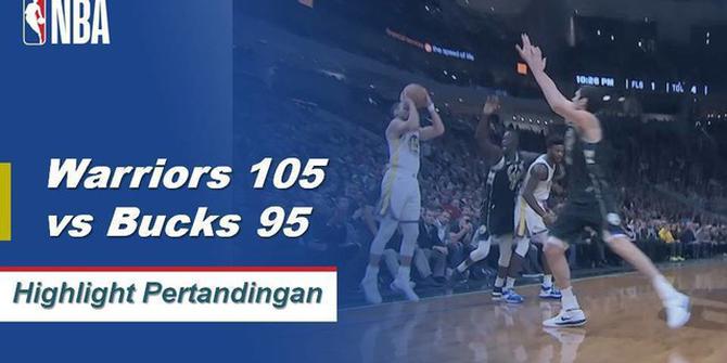 Cuplikan Pertandingan NBA : Warriors 105 vs Bucks 95