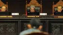 Suasana sidang perdana uji materi di Mahkamah Konstitusi, Jakarta, Jumat (29/8/14). (Liputan6.com/Faisal R Syam)