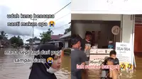 Nekat, Viral Kafe Tetap Layani Pembeli Saat Banjir Melanda