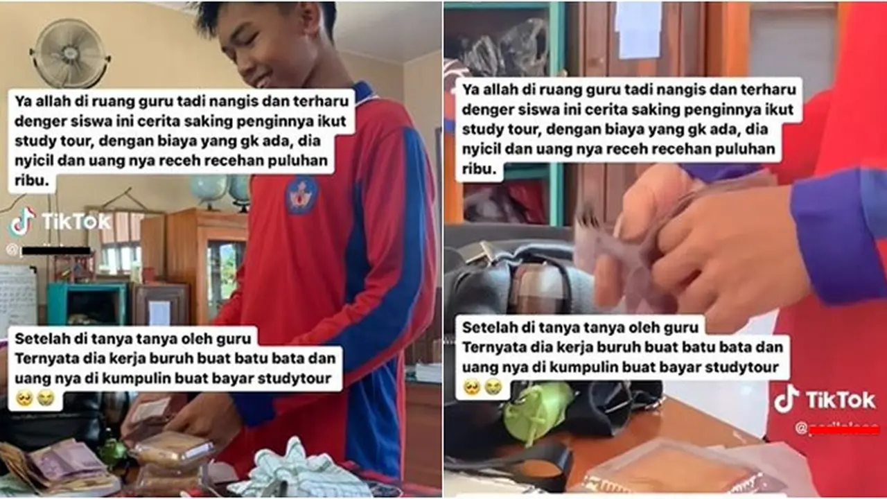 Kisah Siswa SMP Jadi Buruh Batu Bata Demi Bayar Study Tour, Bikin Guru Terenyuh