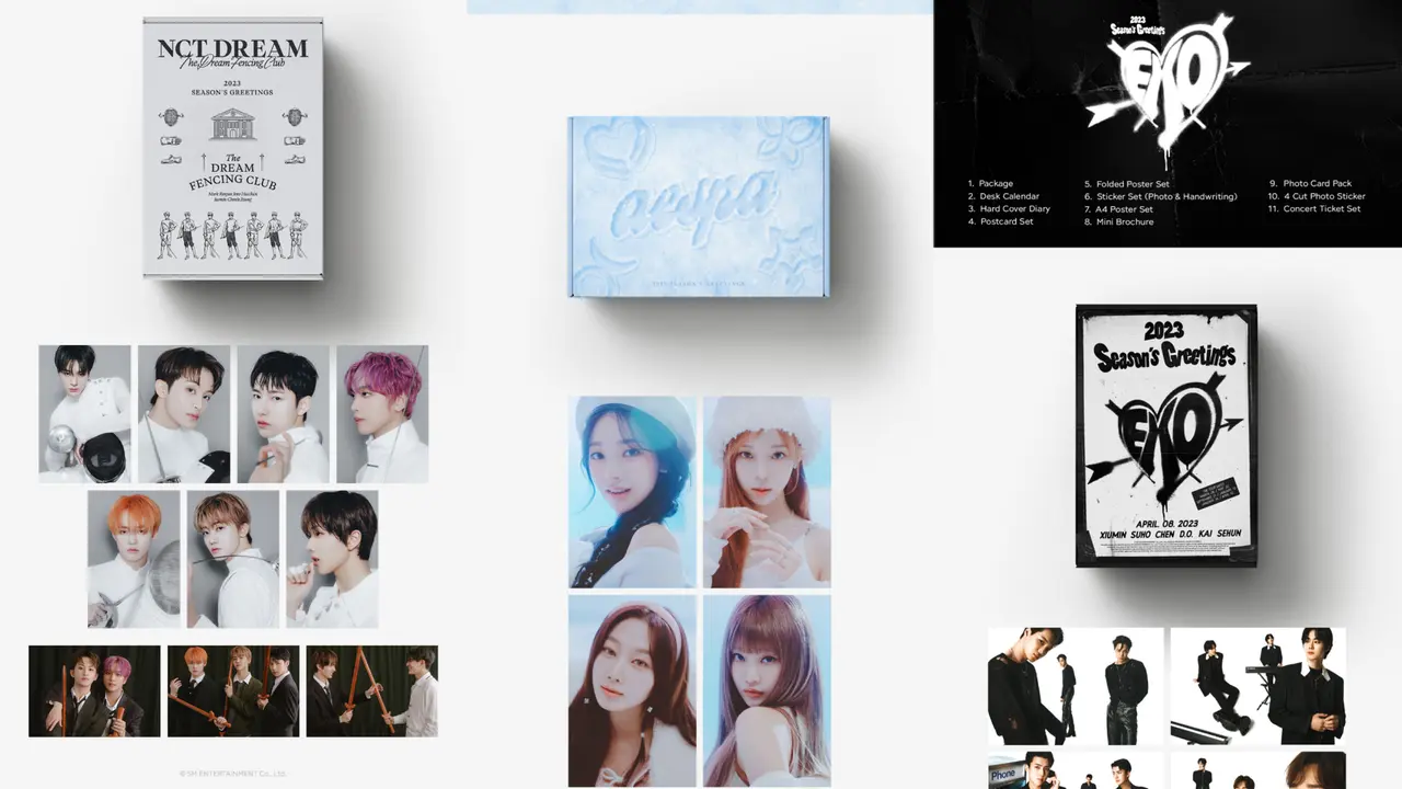 Season's Greating Idol Kpop.