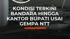 Gempa berkekuatan M 7,7 mengguncang wilayah Mbay, Nagekeo, NTT, Sabtu (15/8/2026). Guncangan kuat membuat warga panik. Di Pelabuhan Maumere, Sikka, sejumlah bangunan rusak parah hingga warga berhamburan menyelamatkan diri. Kerusakan juga dilaporkan terjadi di Bandara Ruteng, Kantor Bupati Ende,...