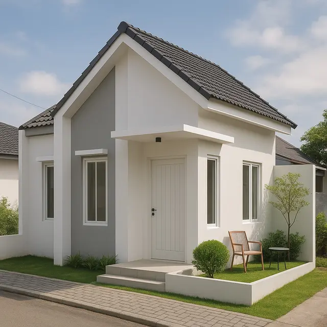 Desain Rumah Hook Minimalis 1 Lantai (Image by ChatGPT)
