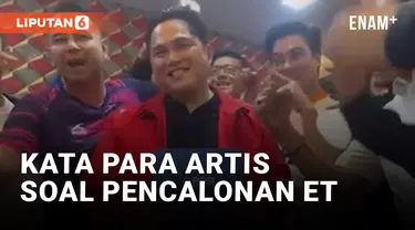 Erick Thohir Calonkan Diri Jadi Calon Ketum Pssi, Artis Beken Tanah Air Bilang Begini