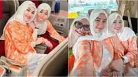 6 Potret Ayu Ting Ting dan Bilqis Berangkat Umrah, Akhir Tahun Bareng Keluarga