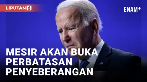 VIDEO: Joe Biden Mengatakan Mesir akan Buka Penyeberangan Perbatasan ke Gaza