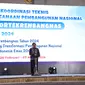 Sekretaris Jenderal Kementerian Dalam Negeri, Suhajar Diantoro saat Rapat Koordinasi Teknis Perencanaan dan Pembangunan (Rakortekrenbang) tahun 2024 di Vasa Hotel Surabaya, Jawa Timur, Senin (26/2/2024). (Foto: Istimewa)