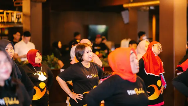 HW Group Gelar HW Peduli Perdana di Jakarta, Ada Kegiatan Senam Bersama, Pelatihan, Hingga Bagi-Bagi Bantuan. (ist)