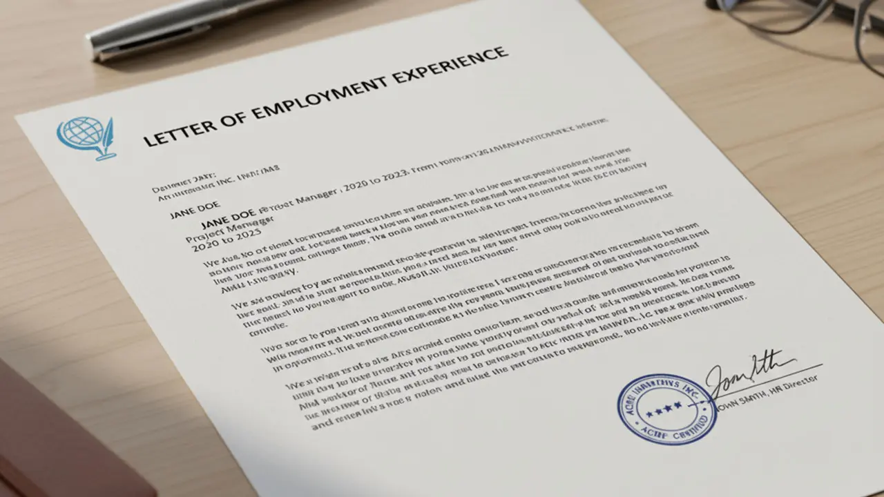 Contoh Surat Pengalaman Kerja