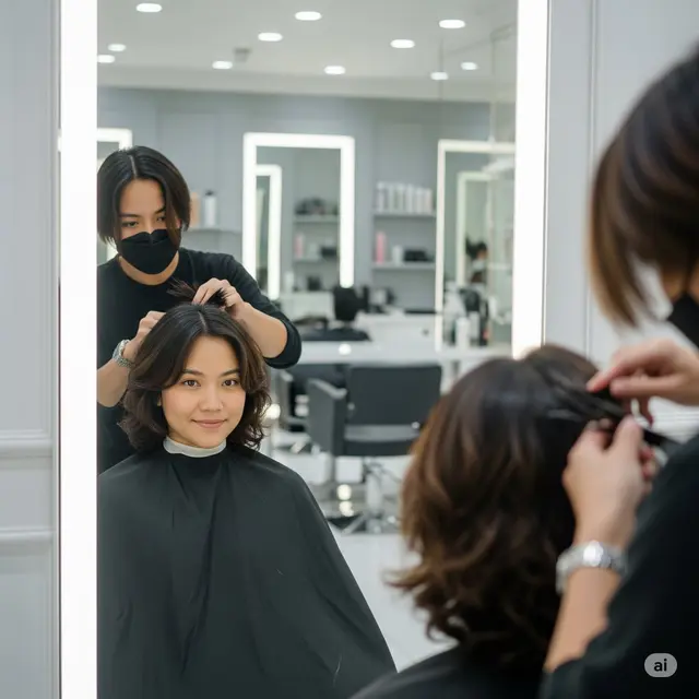 Model Rambut Wanita Tomboy Korea. Foto: Gemini